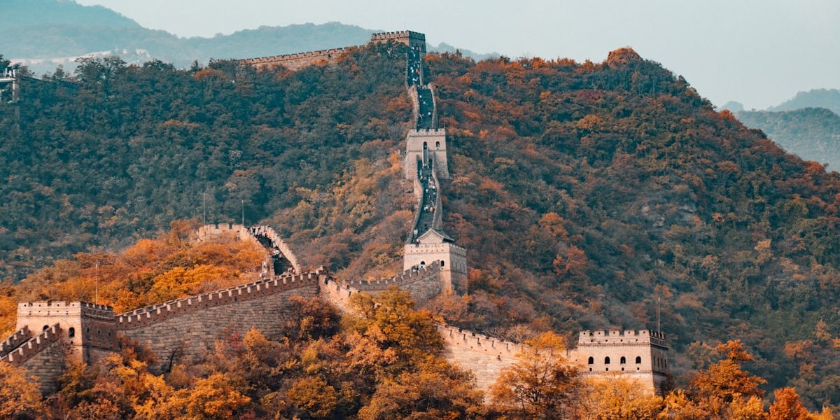 Beijing hutong alleyway with traditional architecture